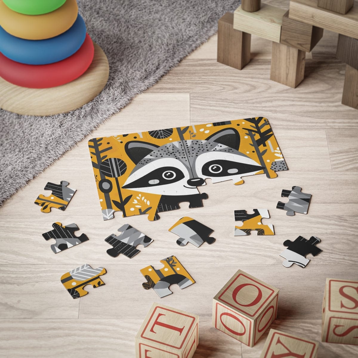 Raccoon Jigsaw puzzle 30 pieces